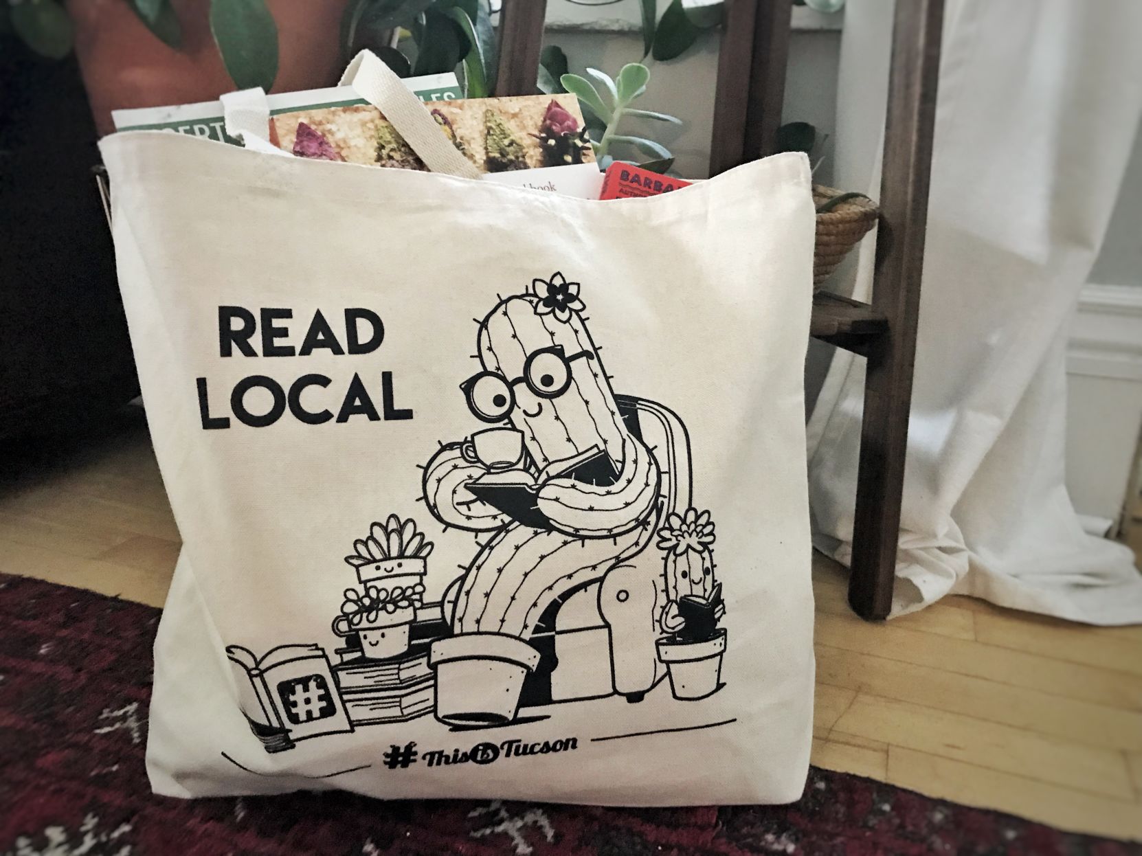 2018 Book Challenge tote bag